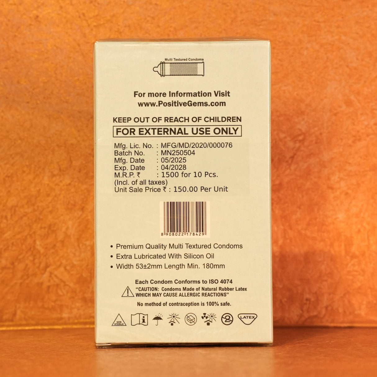 PositiveGems Strawberry Clear Condoms®